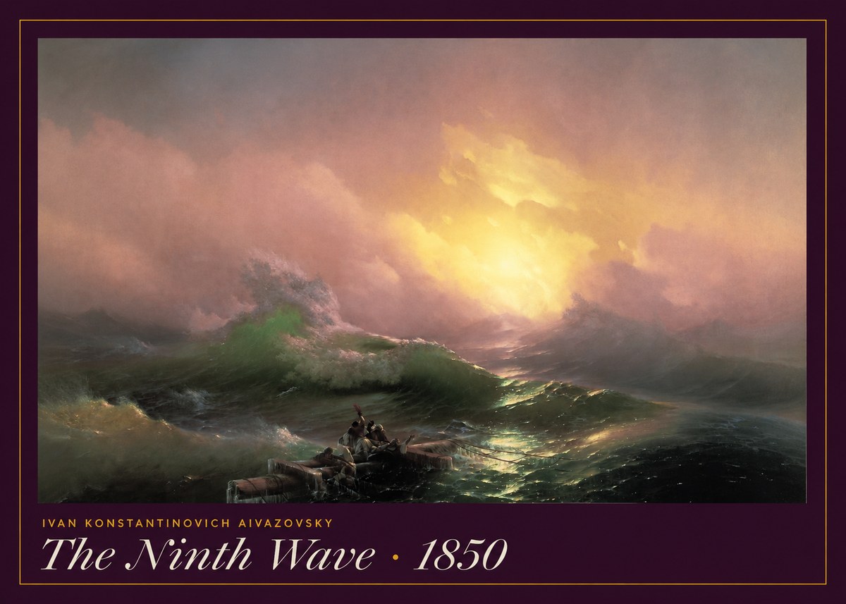 Ivan Konstantinovich Aivazovsky The Ninth Wave II No6 - Juliste