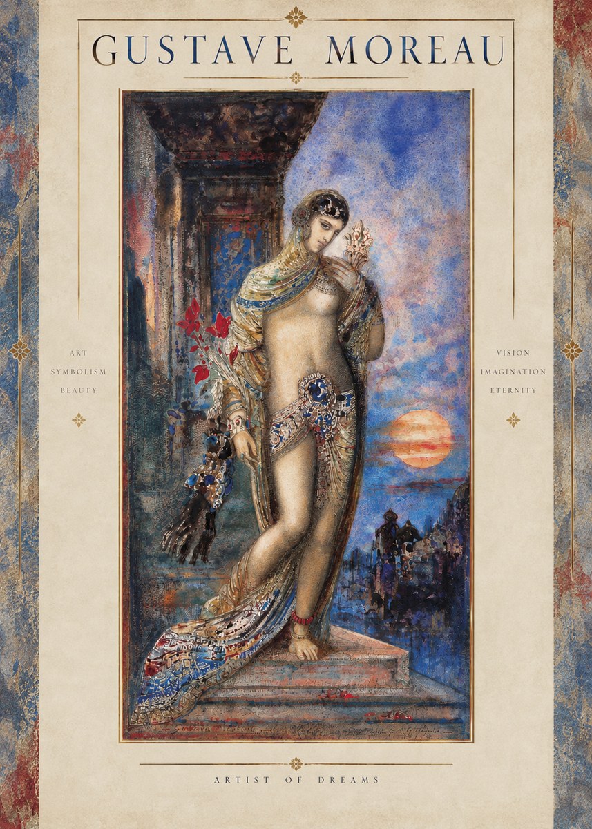 Gustave Moreau Salomé I No2 - Juliste