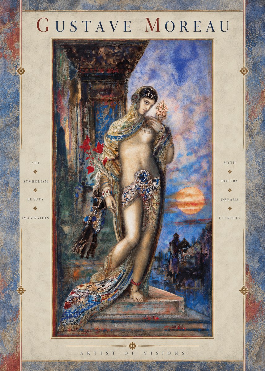 Gustave Moreau Salomé I No4 - Juliste