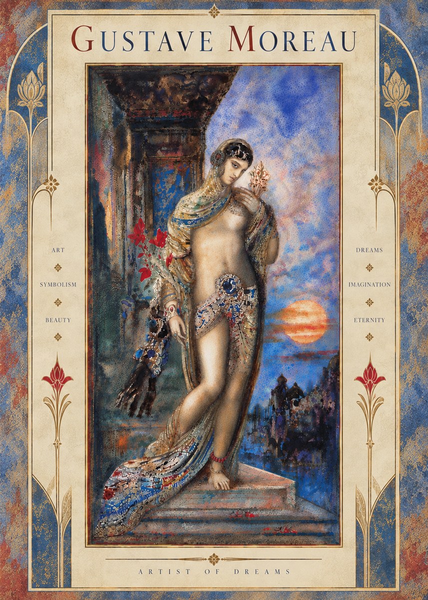 Gustave Moreau Salomé I No6 - Juliste