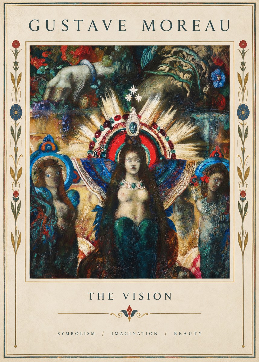 Gustave Moreau L'apparition I No5 - Juliste