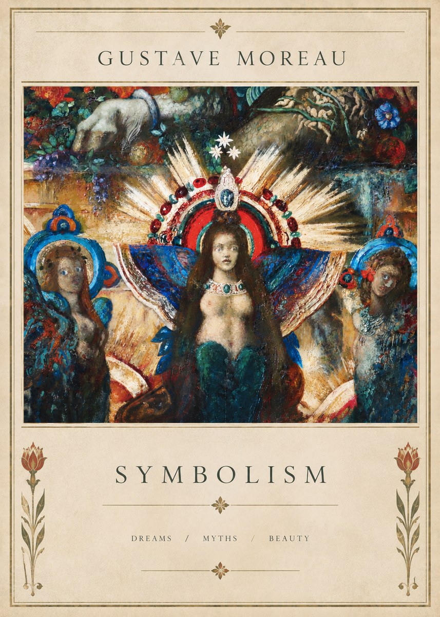 Gustave Moreau L'apparition I No6 - Juliste