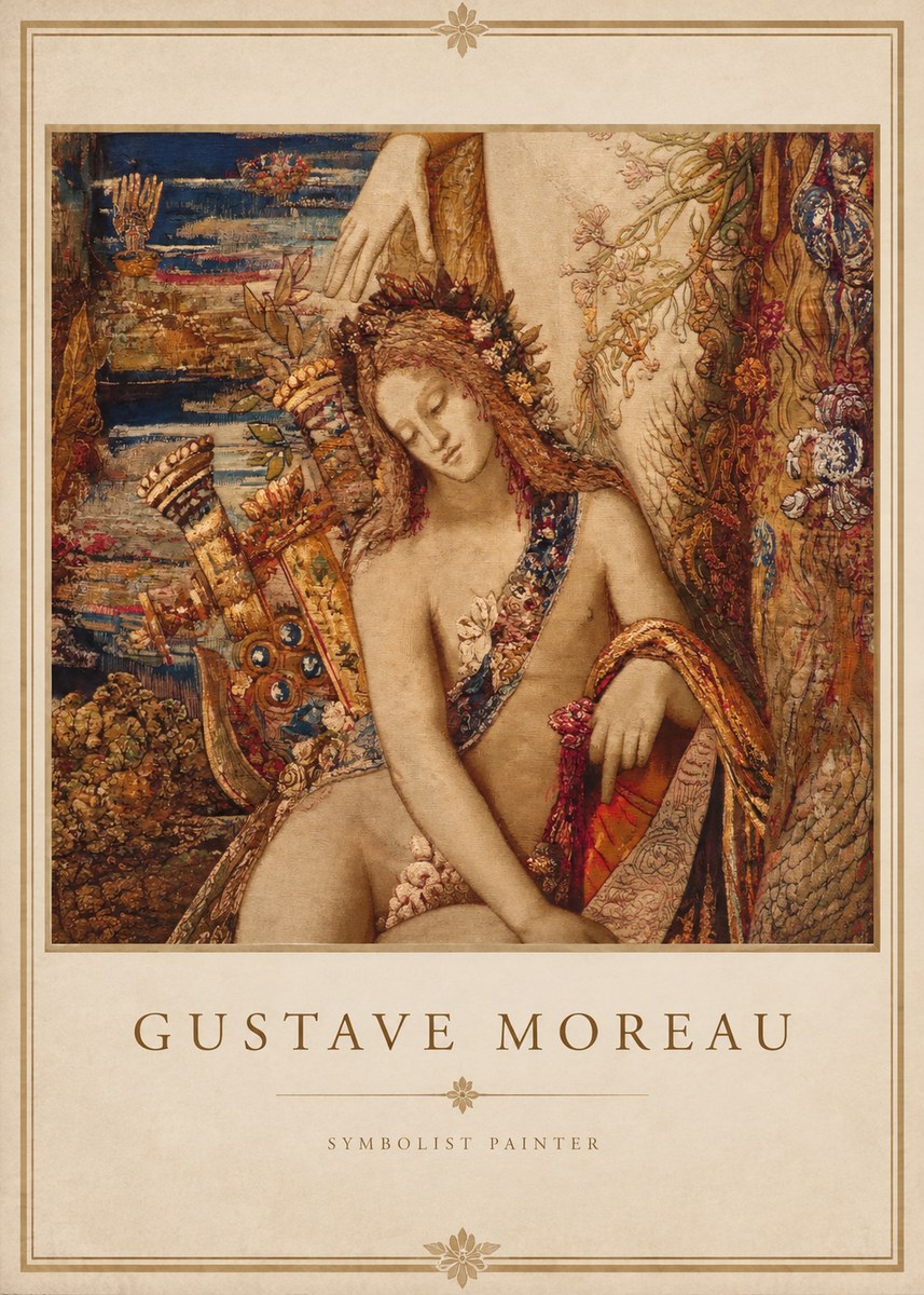 Gustave Moreau Jupiter and Semele II No1 - Juliste