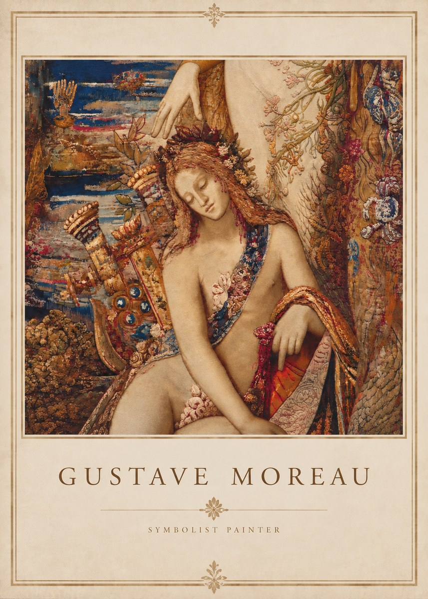 Gustave Moreau Jupiter and Semele II No3 - Juliste