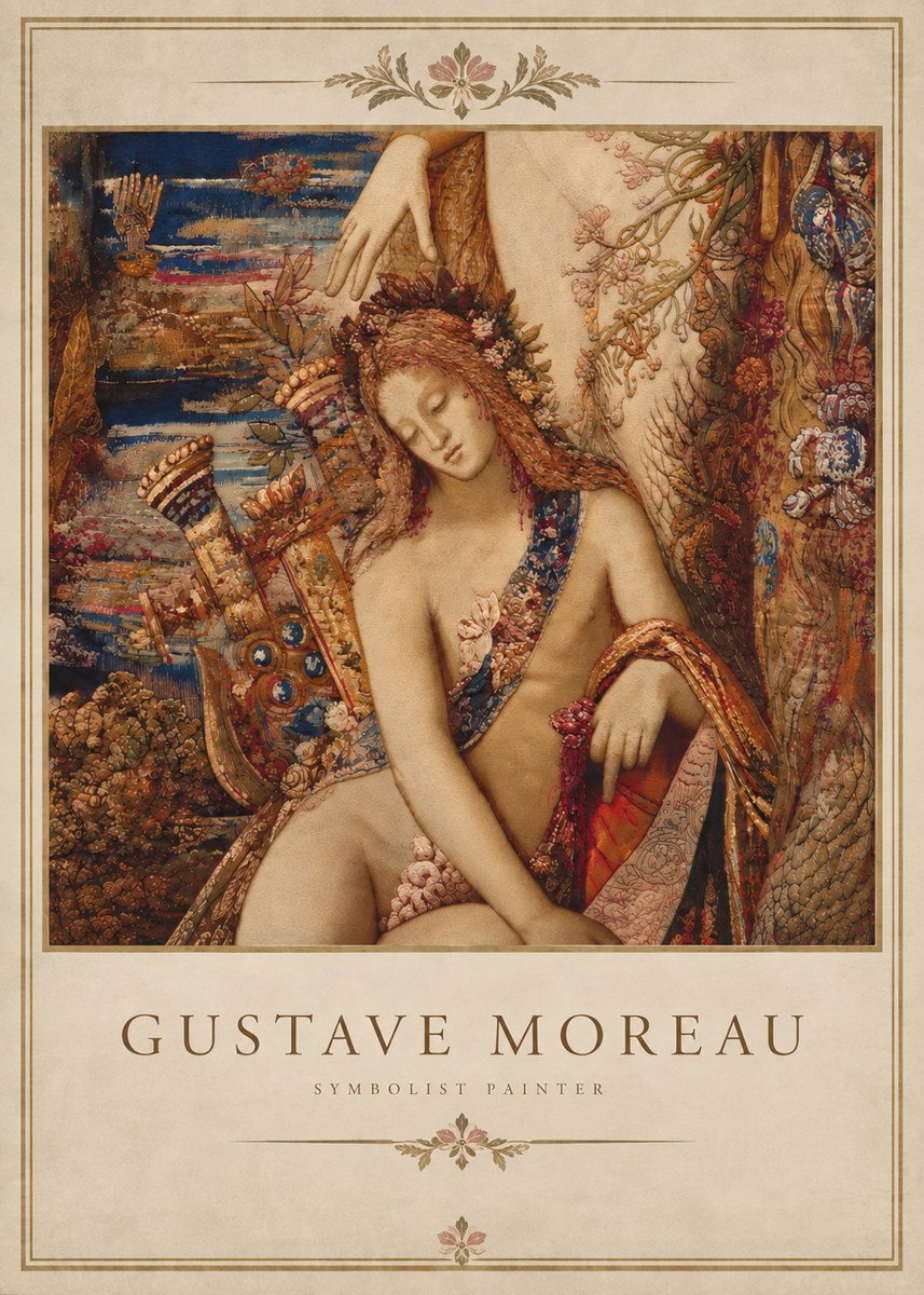 Gustave Moreau Jupiter and Semele II No5 - Juliste