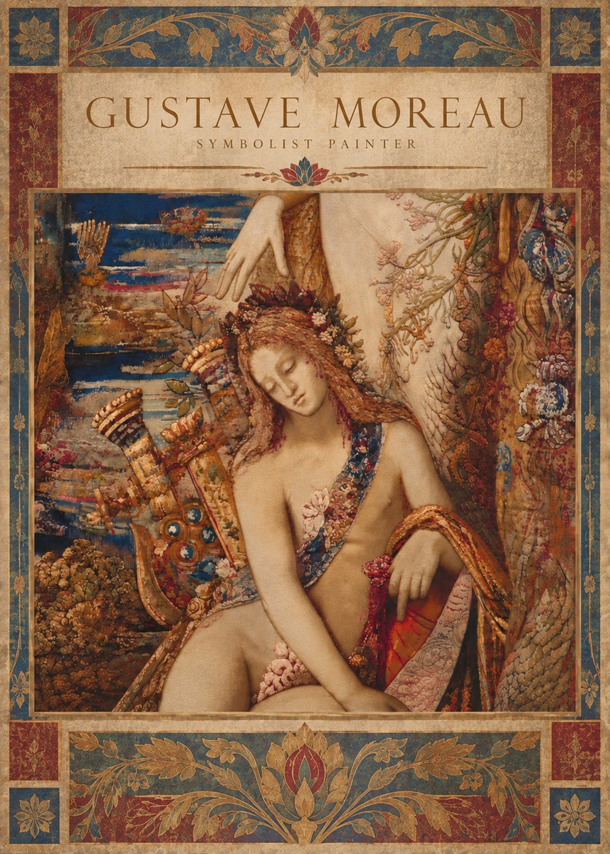 Gustave Moreau Jupiter and Semele II No6 - Juliste