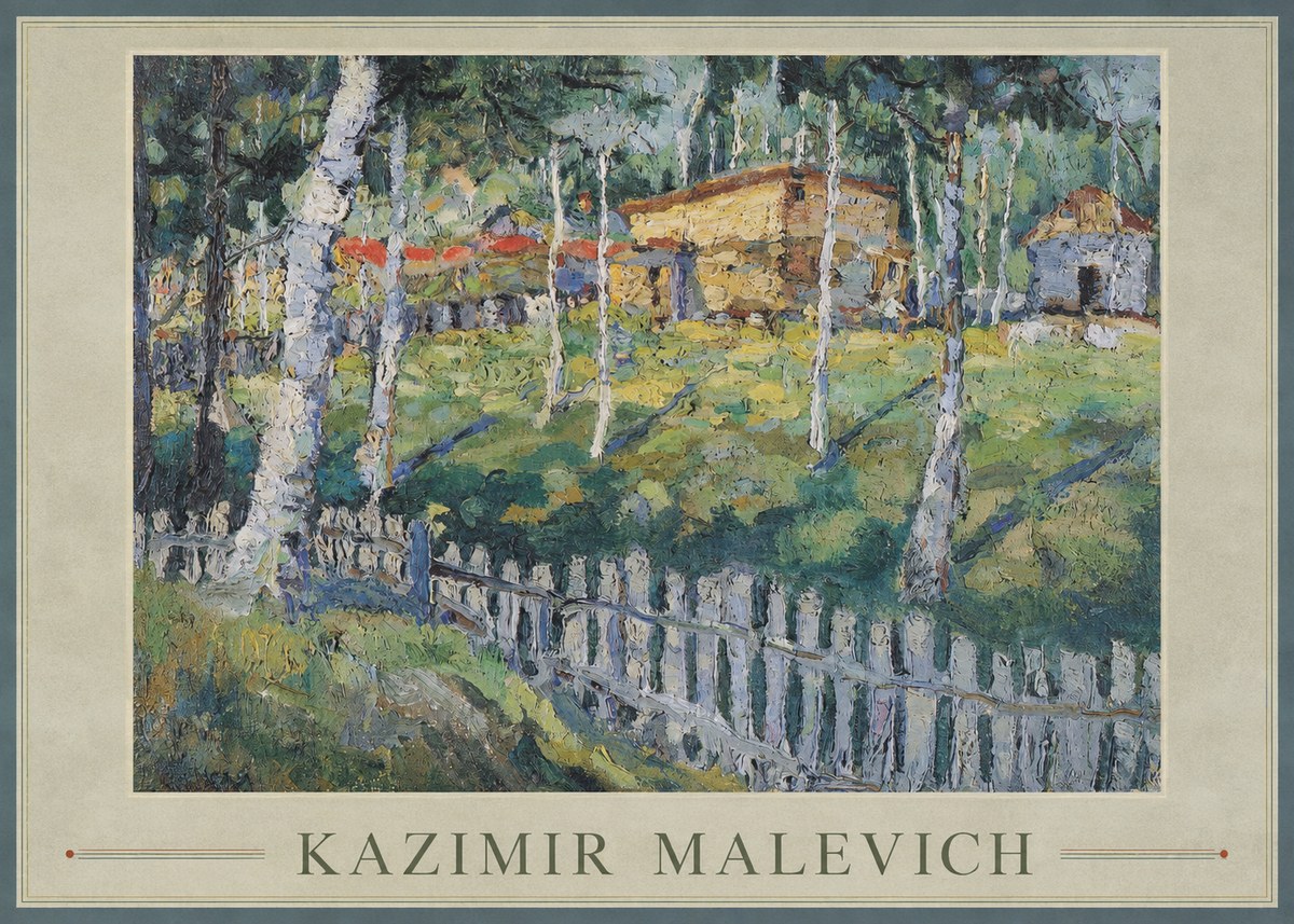 Kazimir Malevich Birch Grove No1 - Juliste