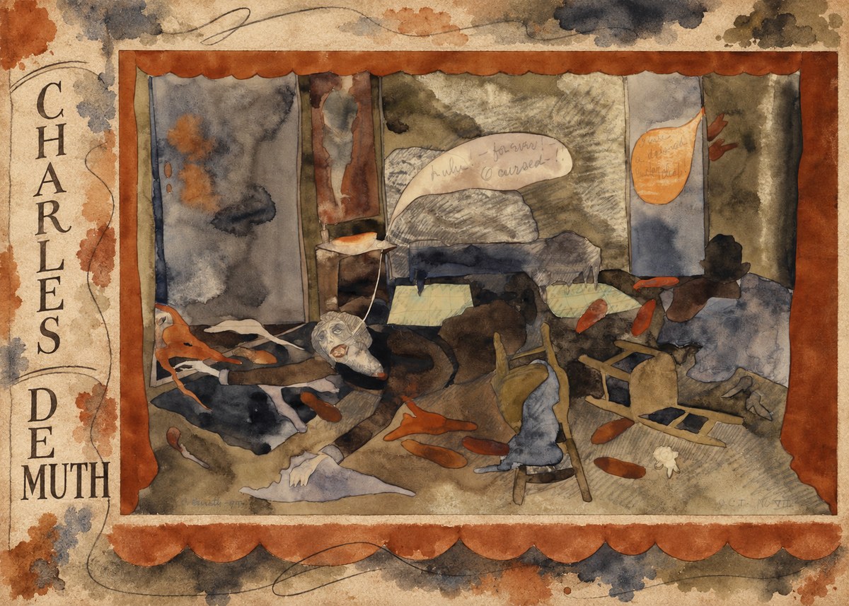 Charles Demuth The Death of Countess Geschwitz No5 - Juliste