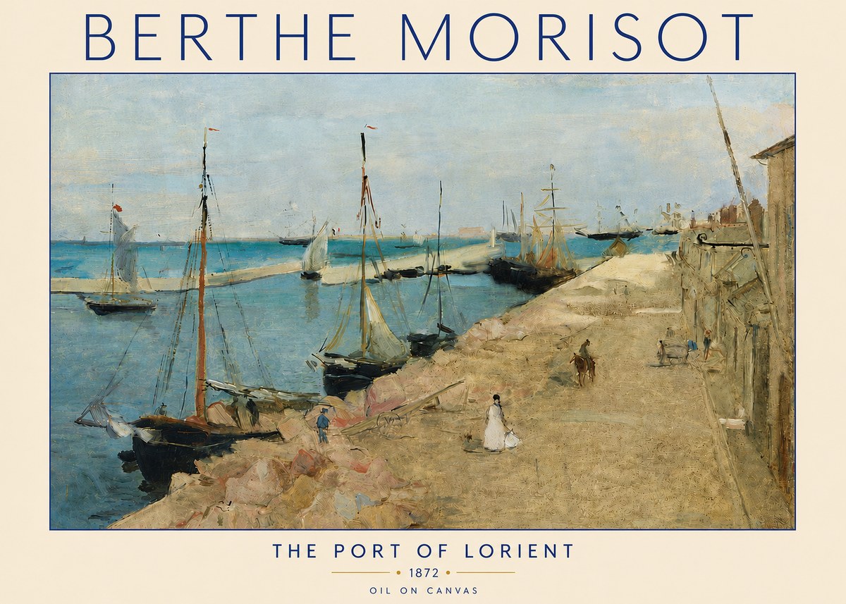 Berthe Morisot The Port of Lorient No4 - Juliste
