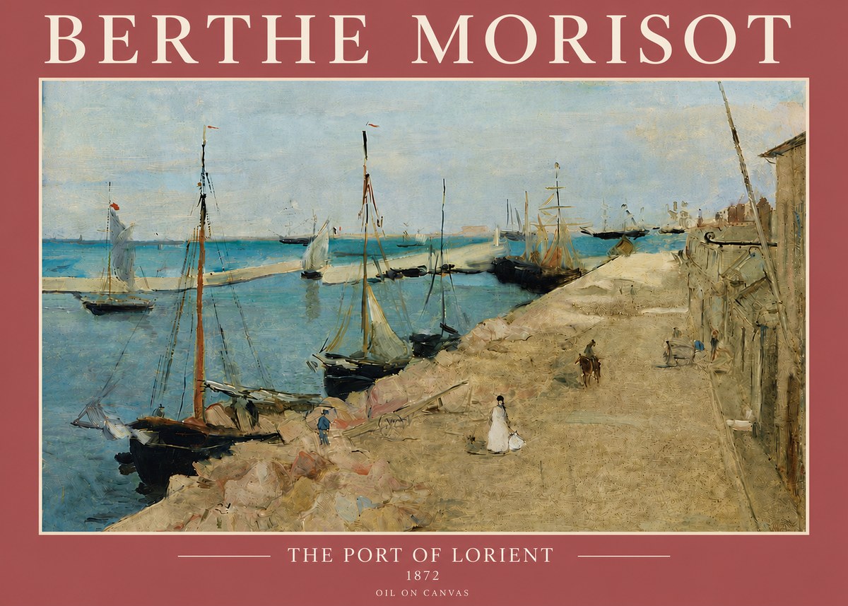 Berthe Morisot The Port of Lorient No5 - Juliste