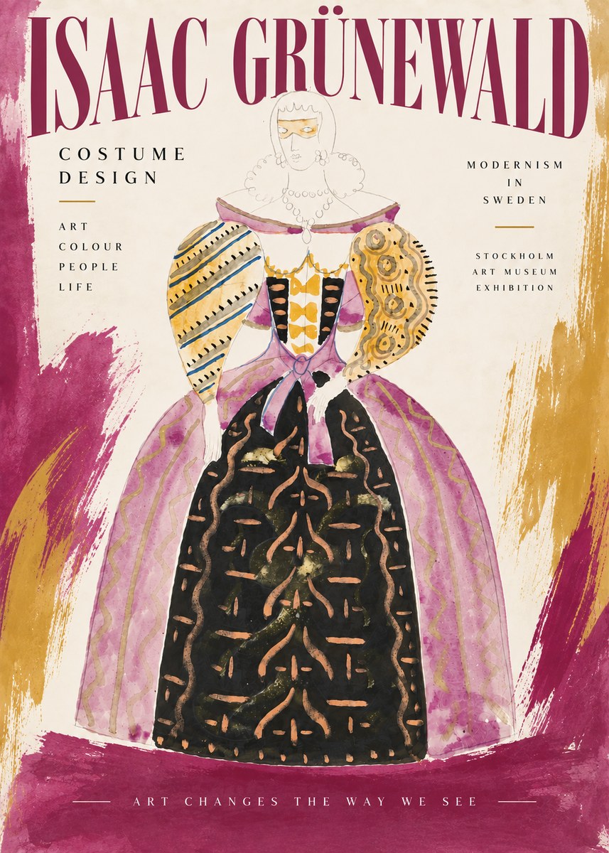 Isaac Grünewald Costume Design V No5 - Juliste