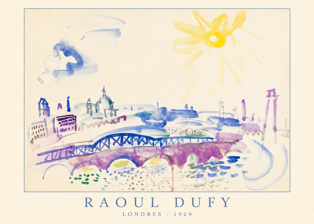 Raoul Dufy Londres - 1929 No4 - Juliste