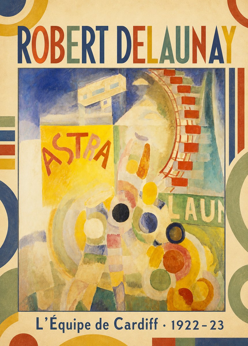 Robert Delaunay L'équipe De Cardiff No1 - Juliste