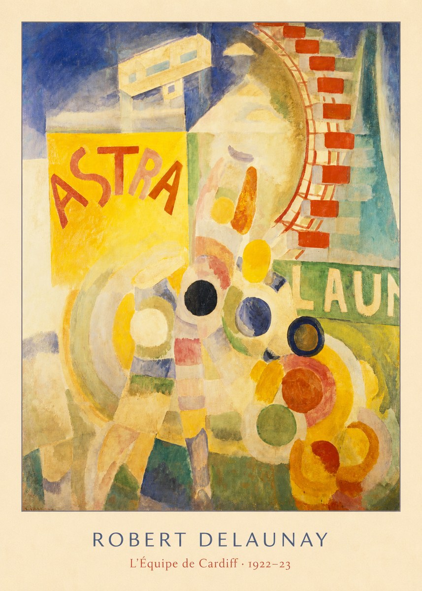 Robert Delaunay L'équipe De Cardiff No6 - Juliste
