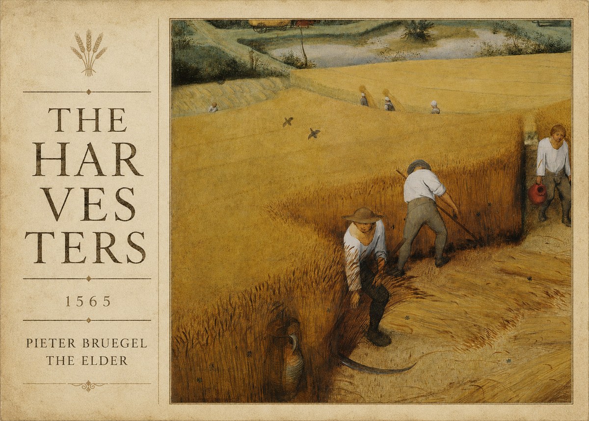 Pieter Bruegel The Harvesters IV No2 - Juliste