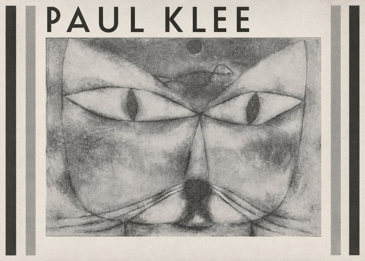 Paul Klee Cat and Bird No1 - Juliste