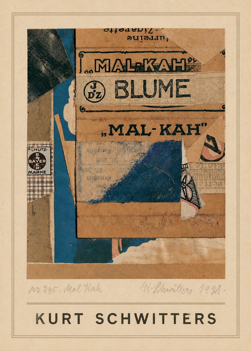 Kurt Schwitters Mal Kah No4 - Juliste