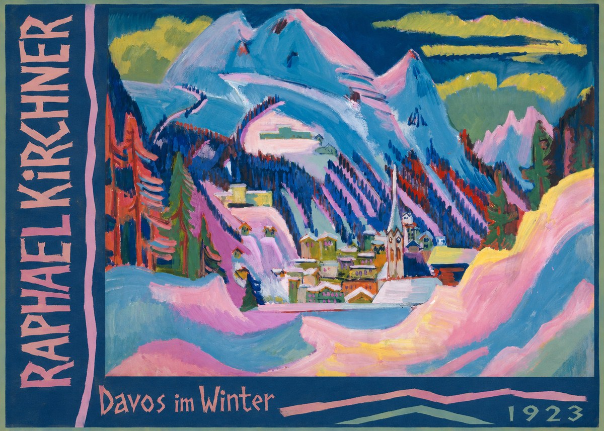 Raphael Kirchner Davos Im Winter No2 - Juliste