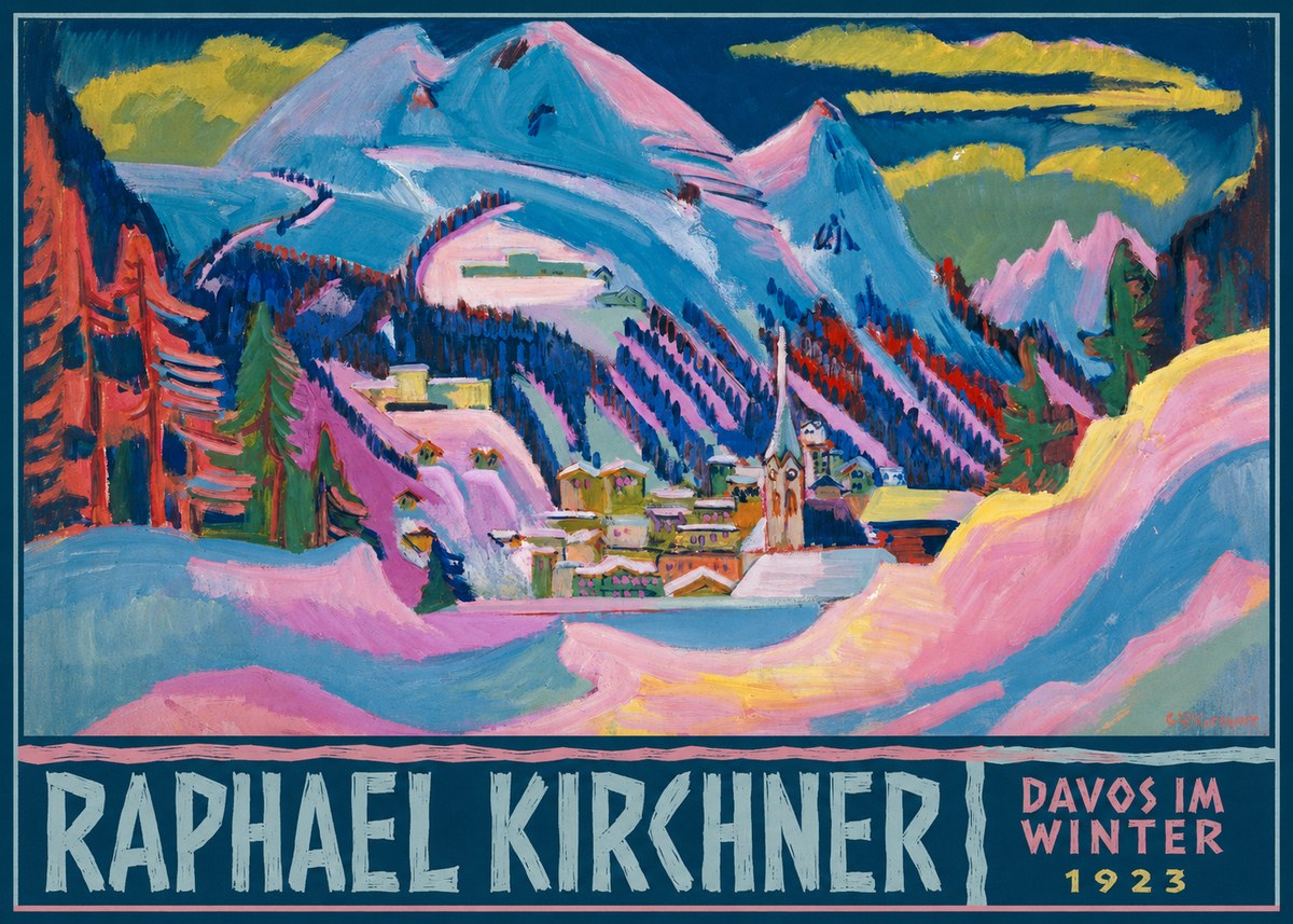 Raphael Kirchner Davos Im Winter No6 - Juliste