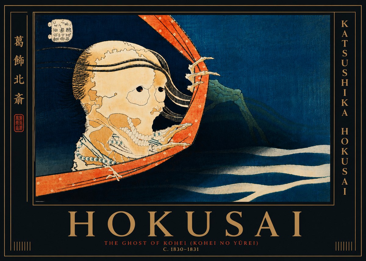 Katsushika Hokusai The Ghost of Kohei (Kohei No Yūrei) No7 - Juliste