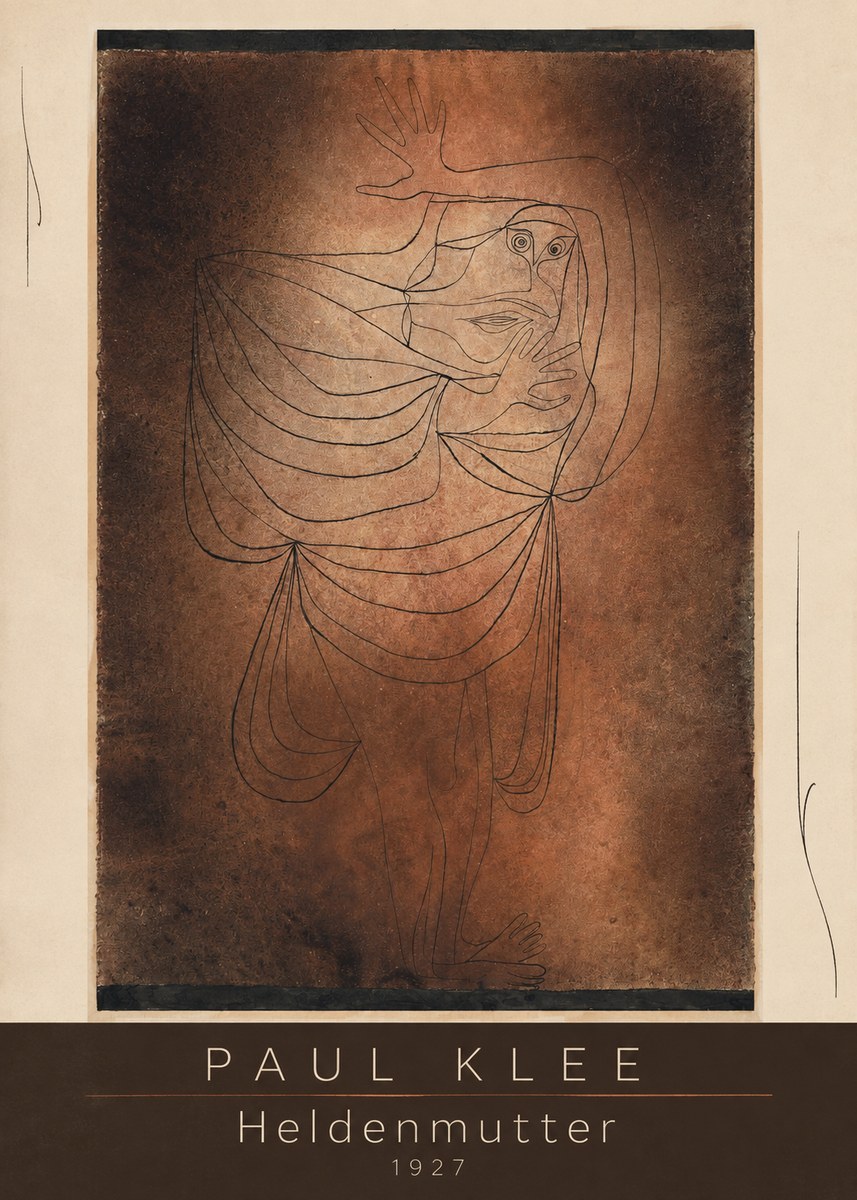 Paul Klee Heldenmutter No3 - Juliste