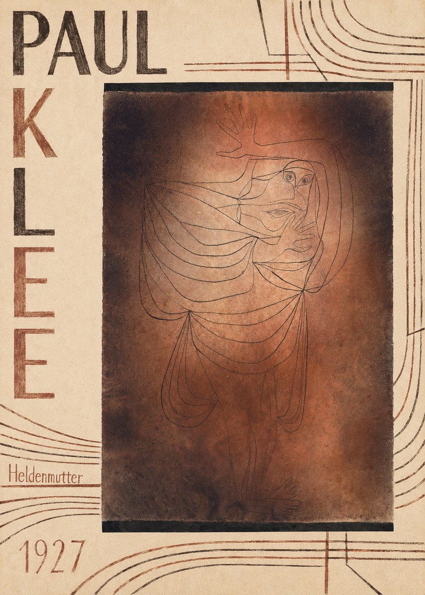 Paul Klee Heldenmutter No5 - Juliste
