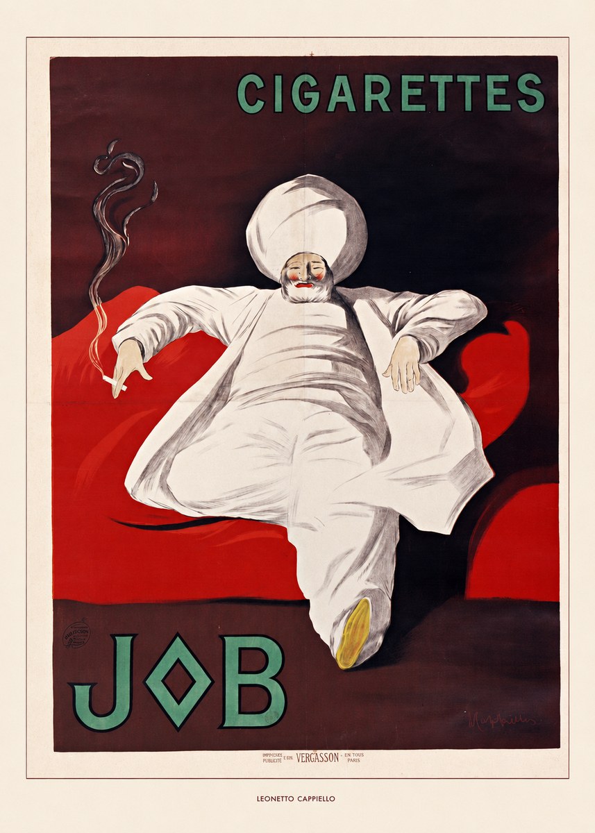 Leonetto Cappiello Job Cigarettes No6 - Juliste