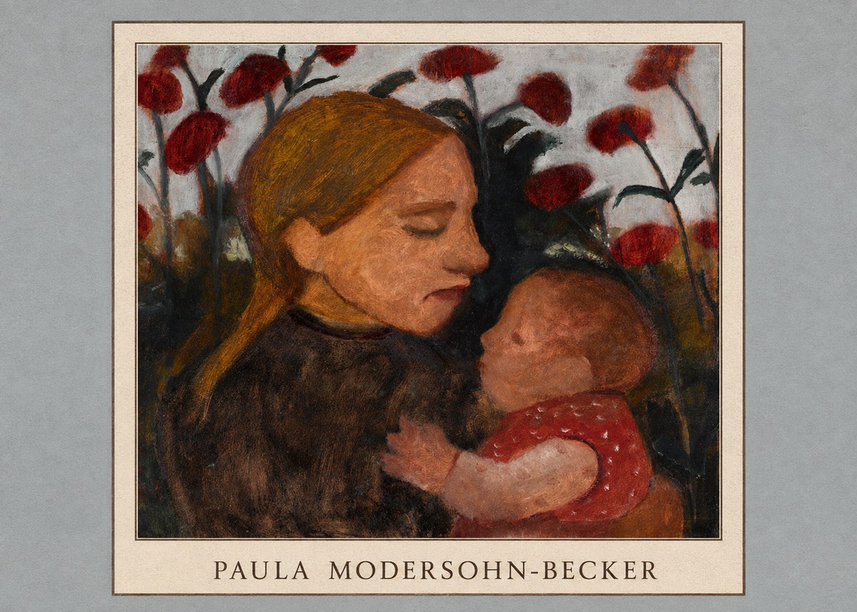 Paula Modersohn-Becker Mother and Child No4 - Juliste