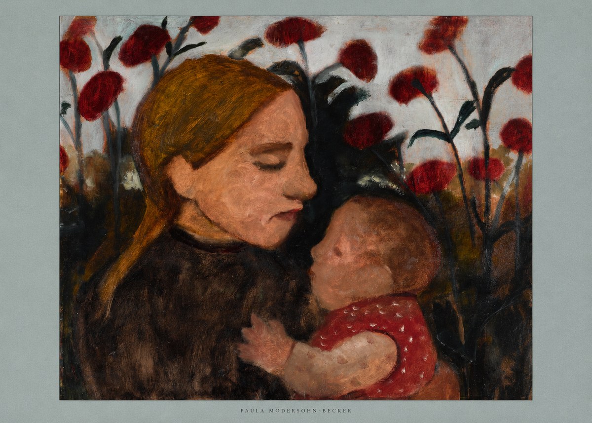 Paula Modersohn-Becker Mother and Child No6 - Juliste