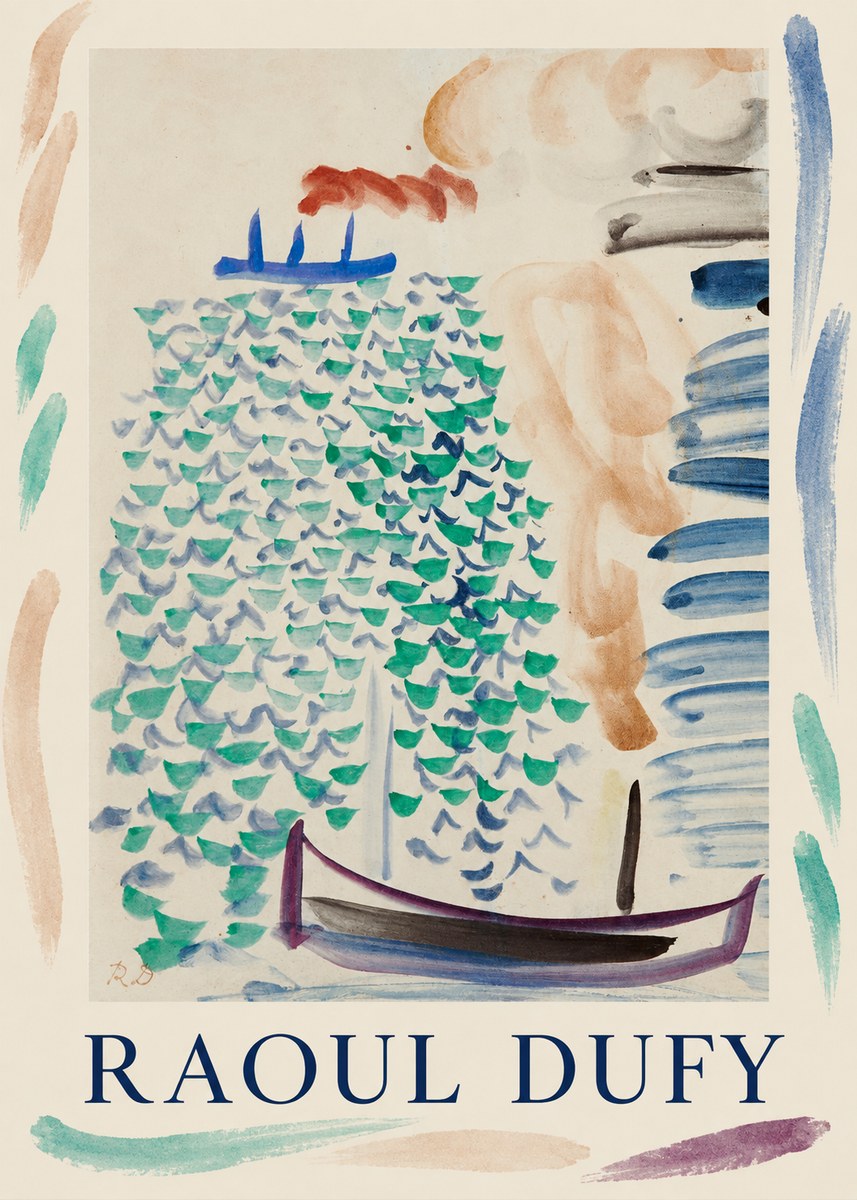 Raoul Dufy Boats on the Water No1 - Juliste