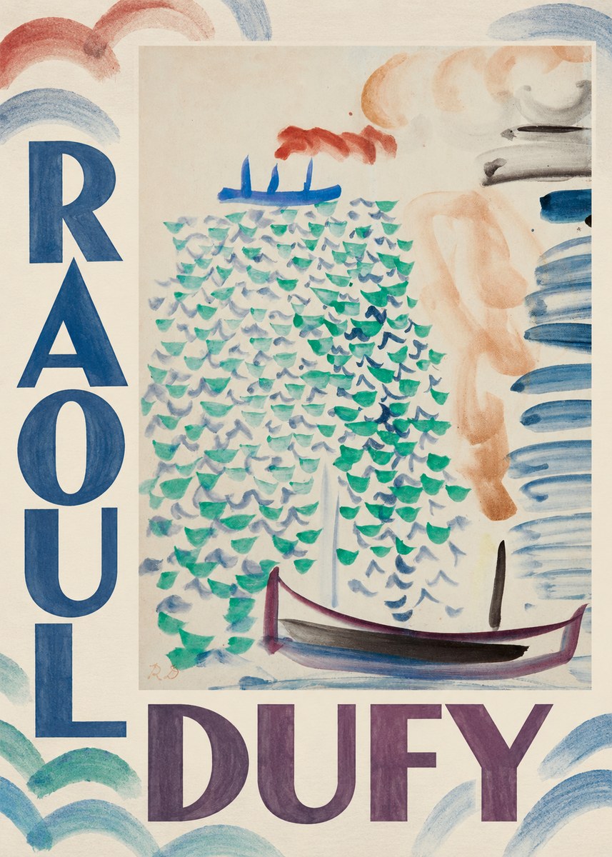 Raoul Dufy Boats on the Water No5 - Juliste