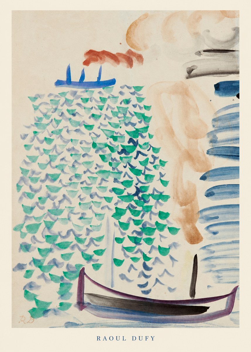 Raoul Dufy Boats on the Water No6 - Juliste