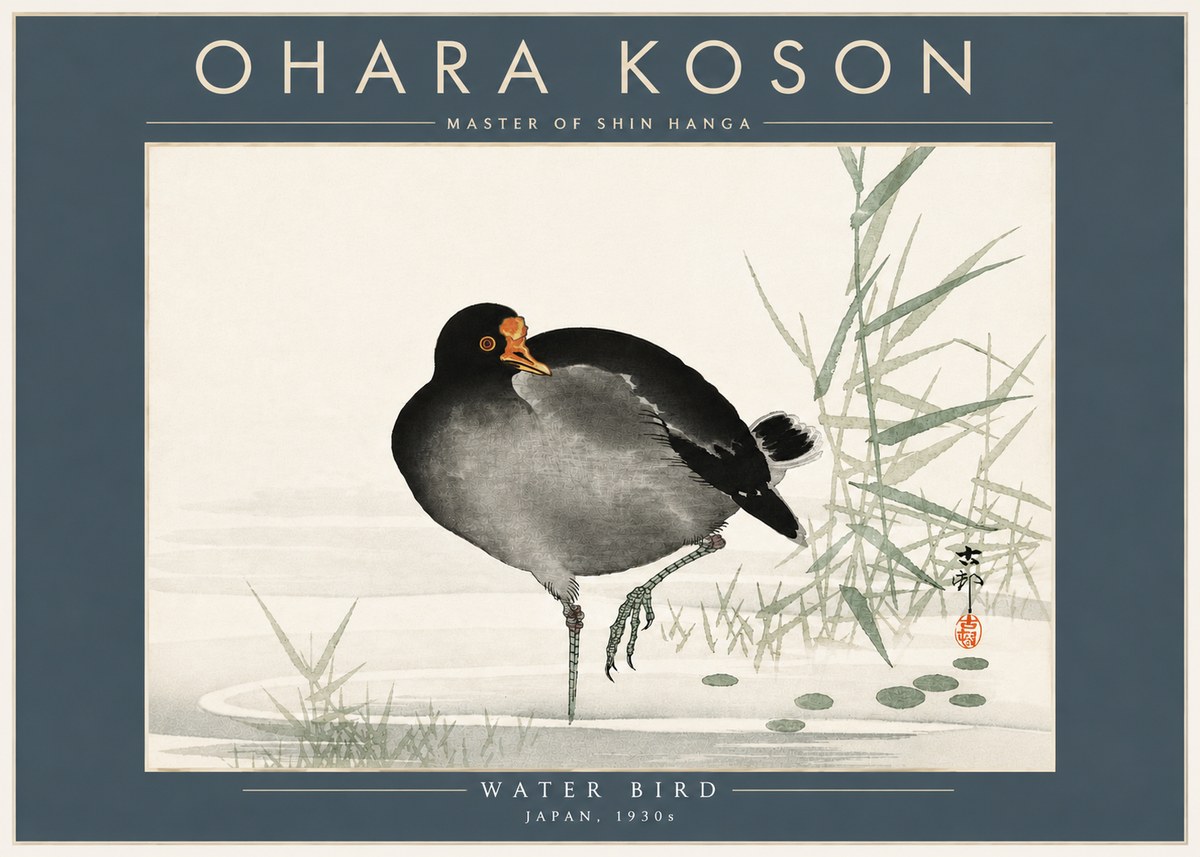 Ohara Koson Water Bird No5 - Juliste