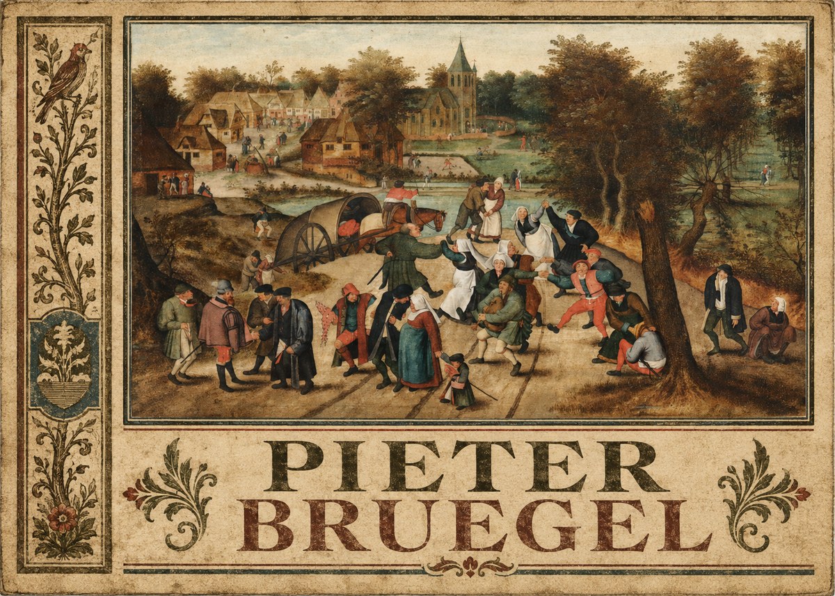 Pieter Bruegel The Peasant Dance I No6 - Juliste