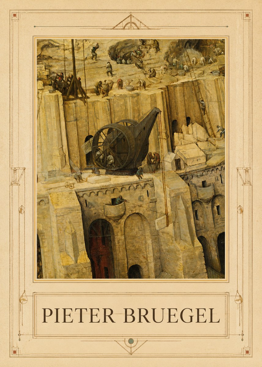 Pieter Bruegel The Tower of Babel VII No1 - Juliste
