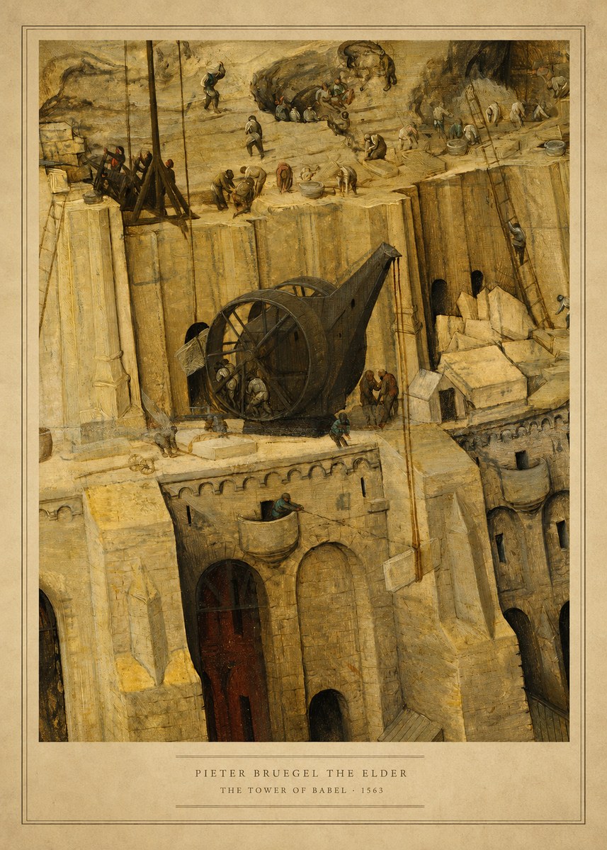 Pieter Bruegel The Tower of Babel VII No5 - Juliste