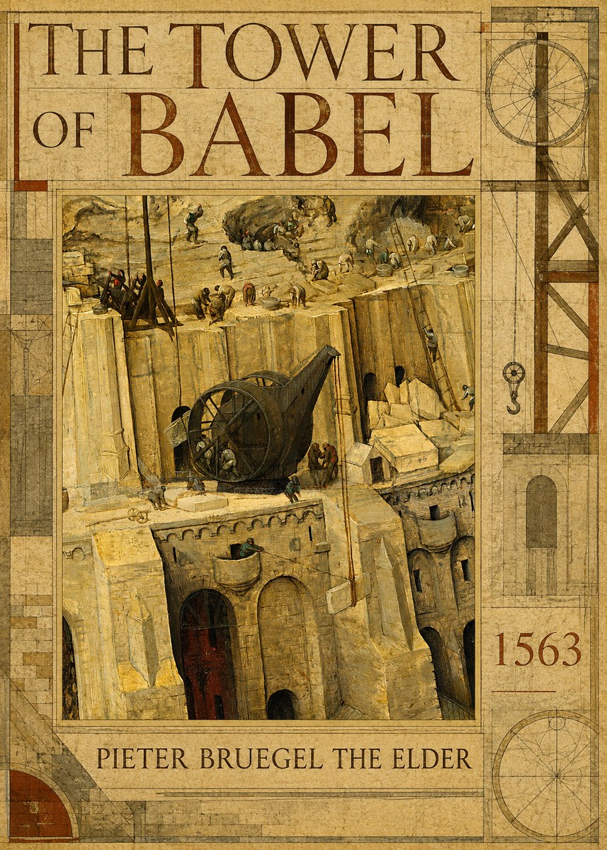 Pieter Bruegel The Tower of Babel VII No6 - Juliste
