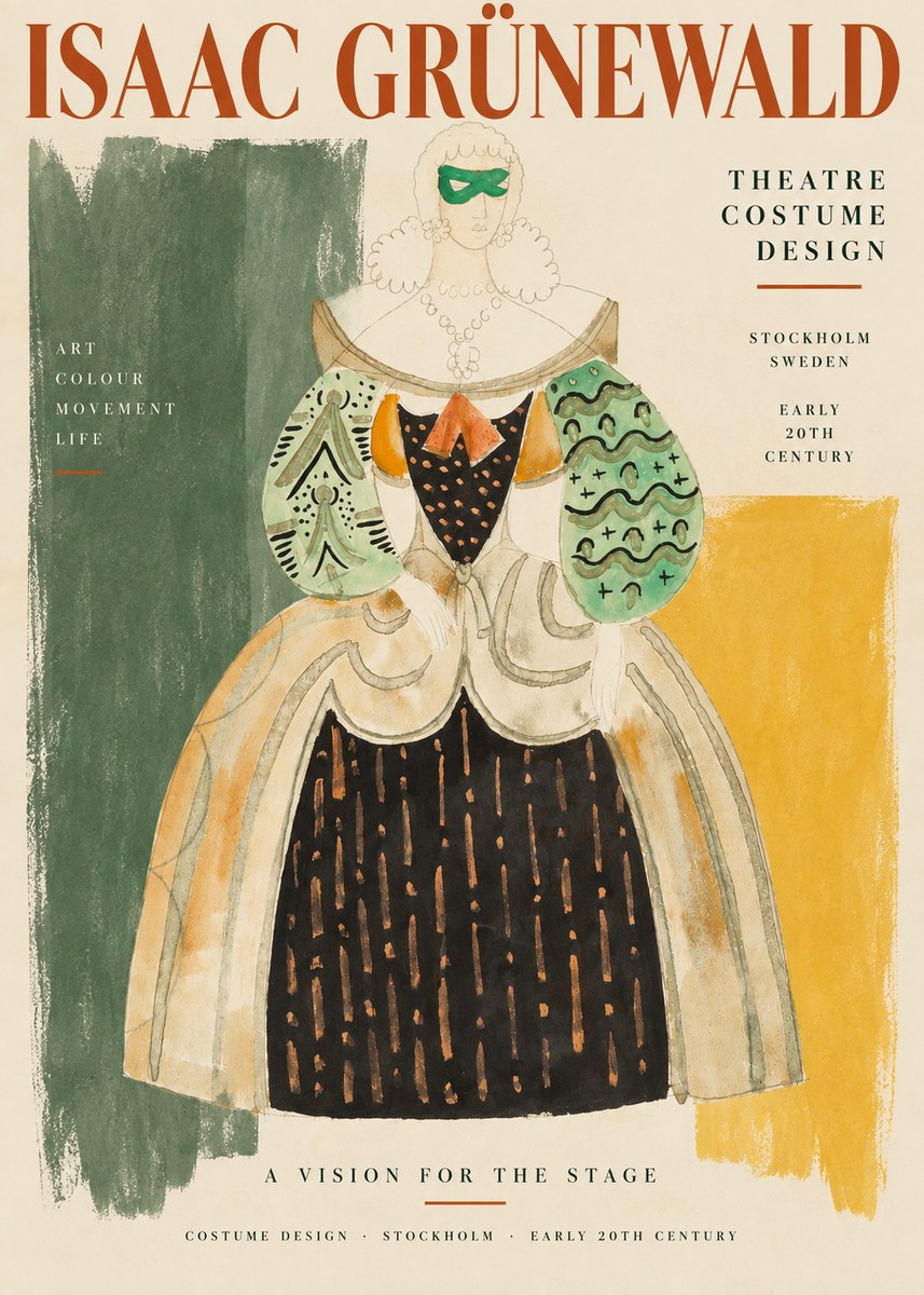 Isaac Grünewald Costume for the Theatre No3 - Juliste