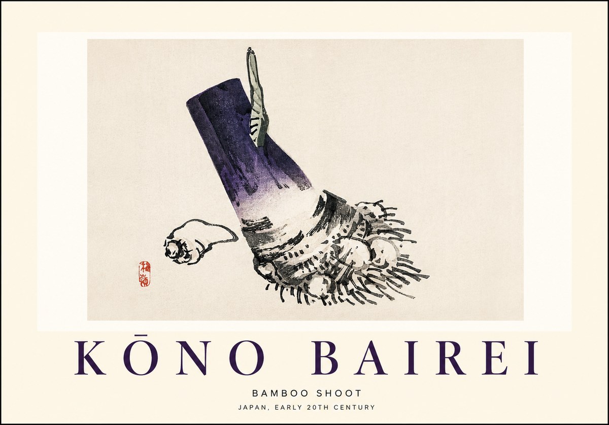 Kōno Bairei Bamboo Shoot No1 - Juliste