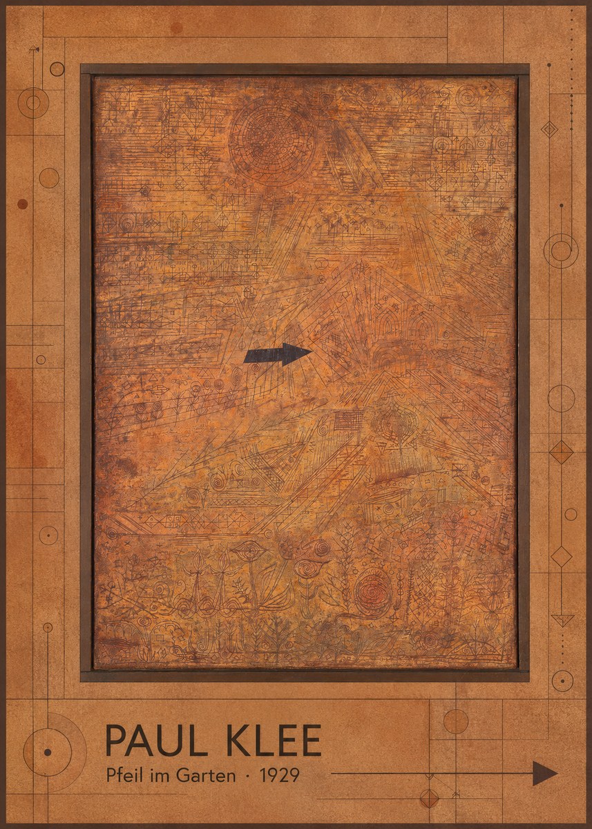 Paul Klee Pfeil Im Garten No1 - Juliste