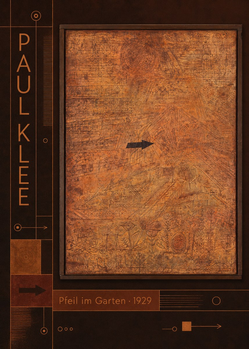 Paul Klee Pfeil Im Garten No2 - Juliste