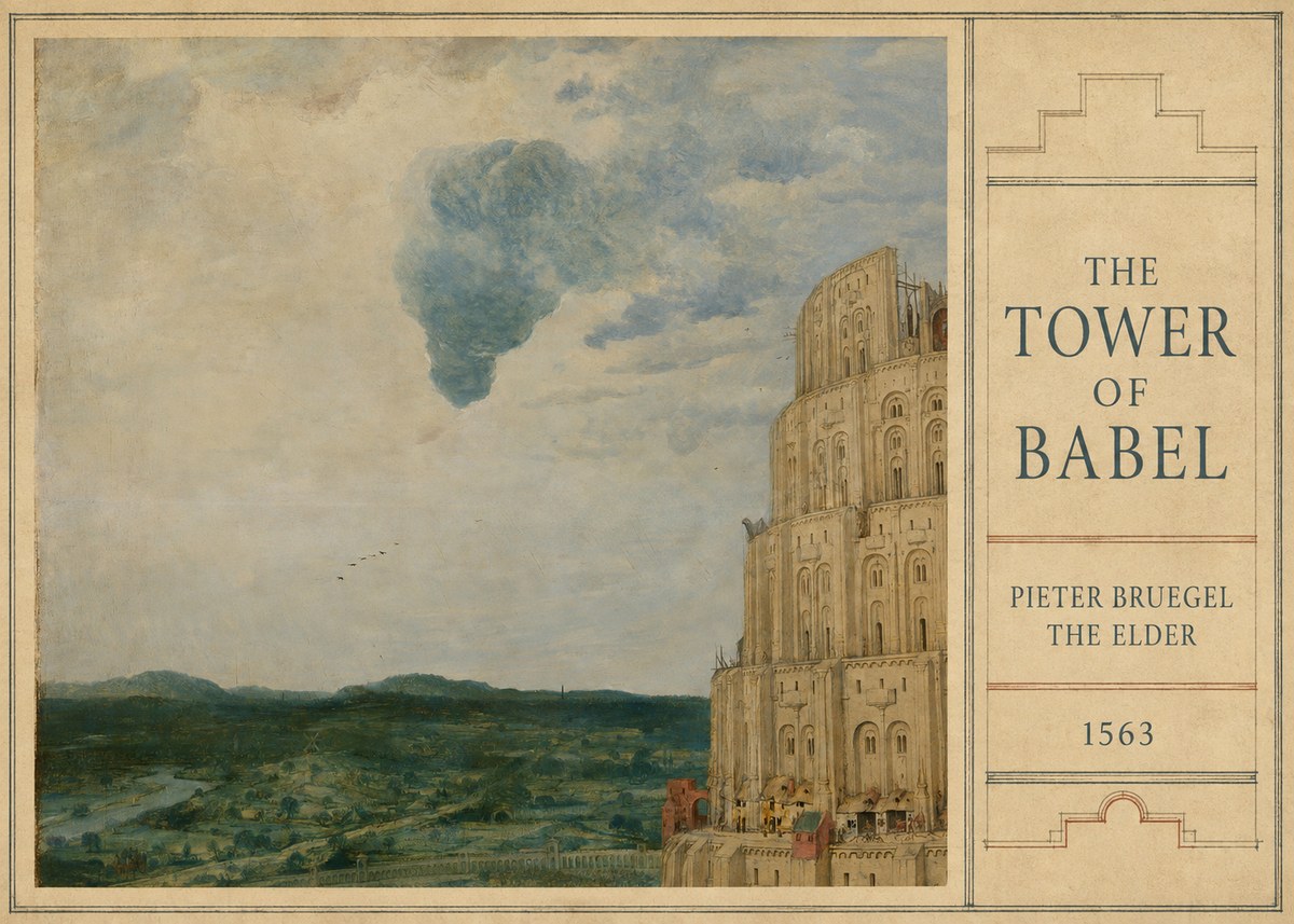 Pieter Bruegel The Tower of Babel VIII No3 - Juliste