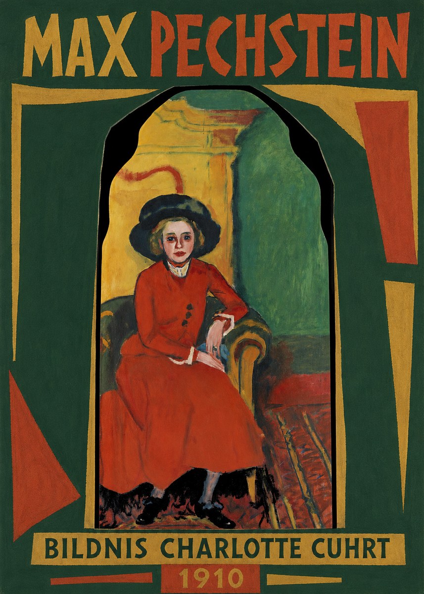 Max Pechstein Bildnis Charlotte Cuhrt No1 - Juliste