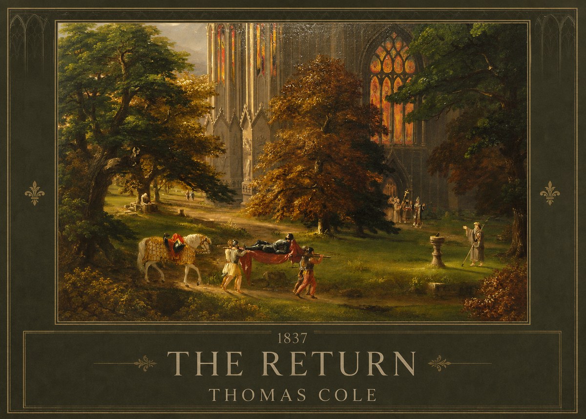 Thomas Cole The Return II No1 - Juliste