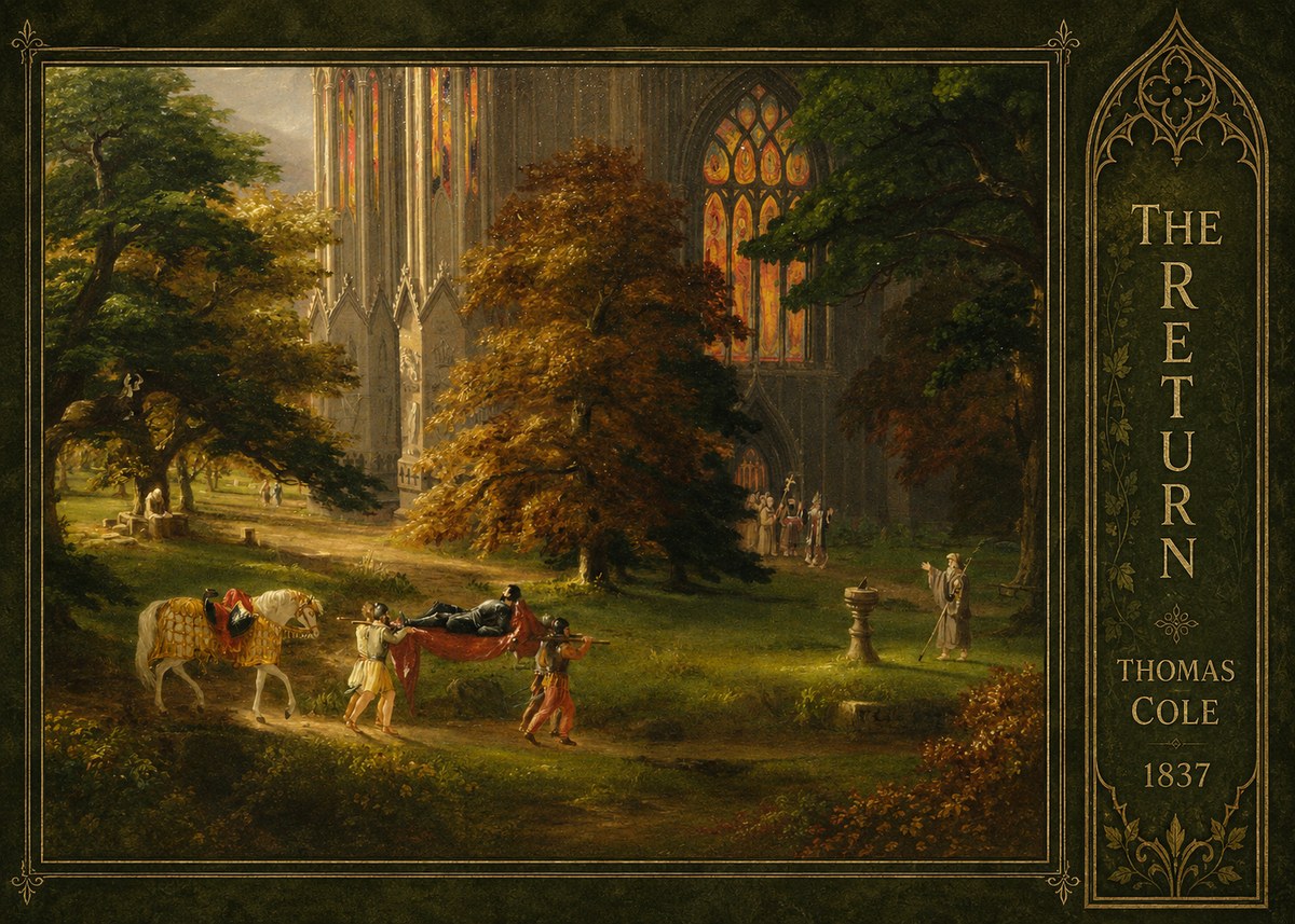 Thomas Cole The Return II No2 - Juliste