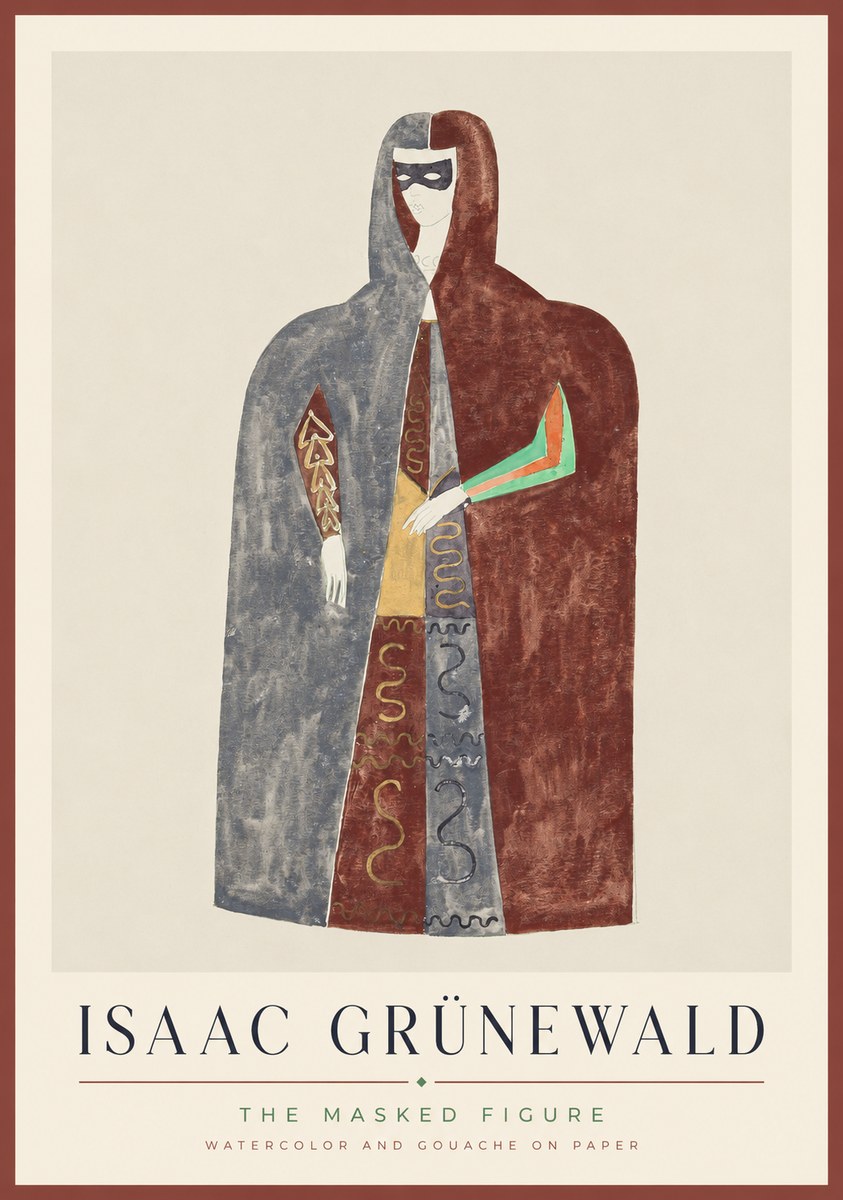 Isaac Grünewald The Masked Figure No1 - Juliste