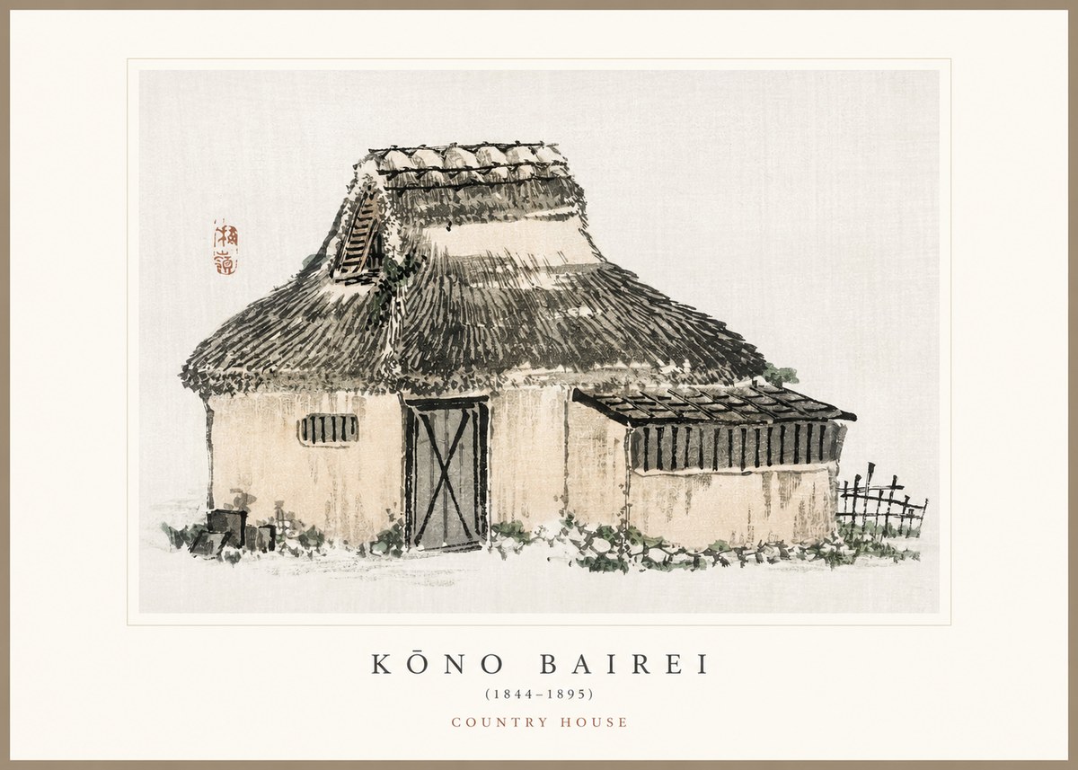 Kōno Bairei Country House No1 - Juliste