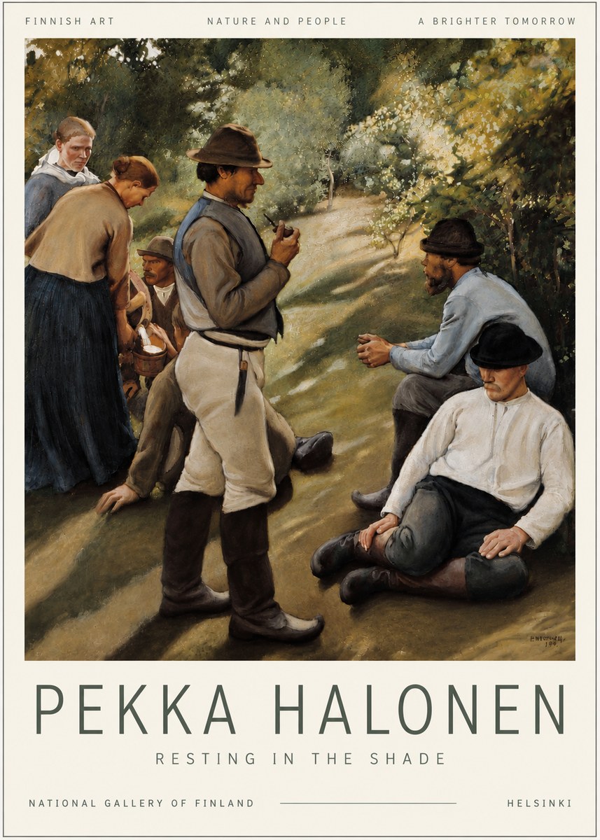 Pekka Halonen Resting in the Shade No6 - Juliste