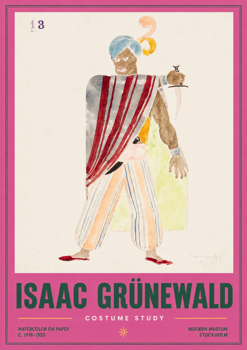 Isaac Grünewald Costume Study III No3 - Juliste