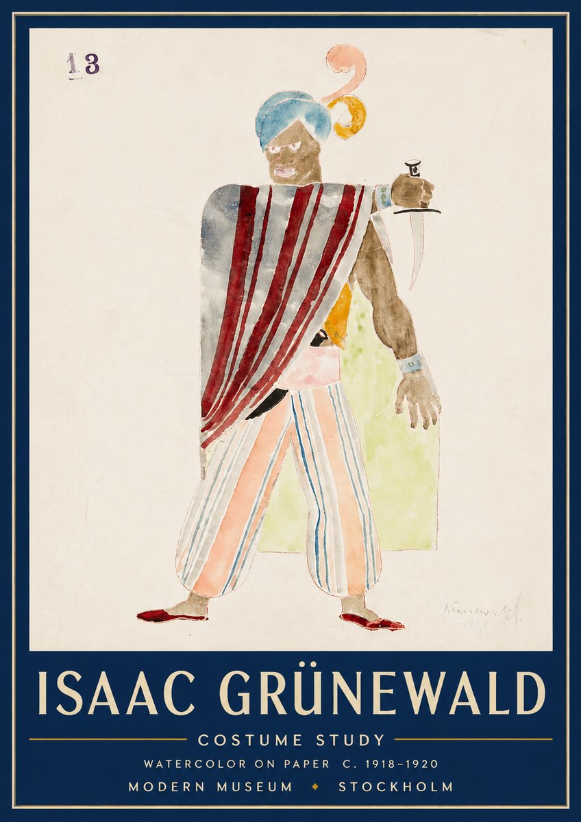 Isaac Grünewald Costume Study III No4 - Juliste